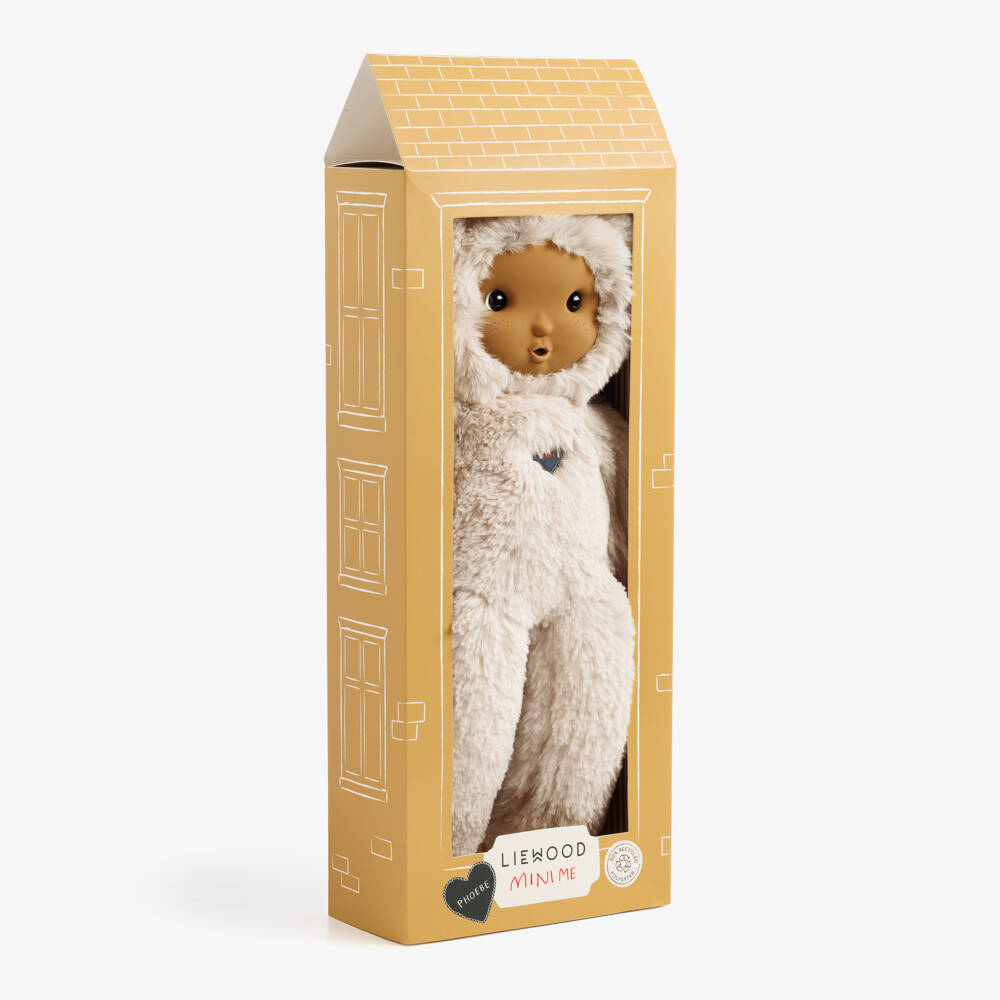 Liewood-Misa Phoebe Plush Doll in Sandy Beige (41cm) | Childrensalon
