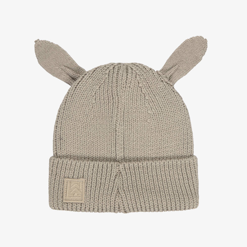 Liewood-Organic Cotton Beanie Hat with Rabbit Embroidery | Childrensalon