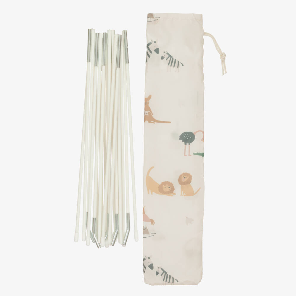 Liewood-Pale Beige Animal Indoor Play Tent (135cm) | Childrensalon