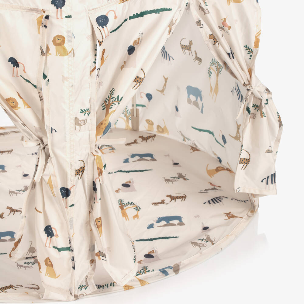 Liewood-Pale Beige Animal Indoor Play Tent (135cm) | Childrensalon