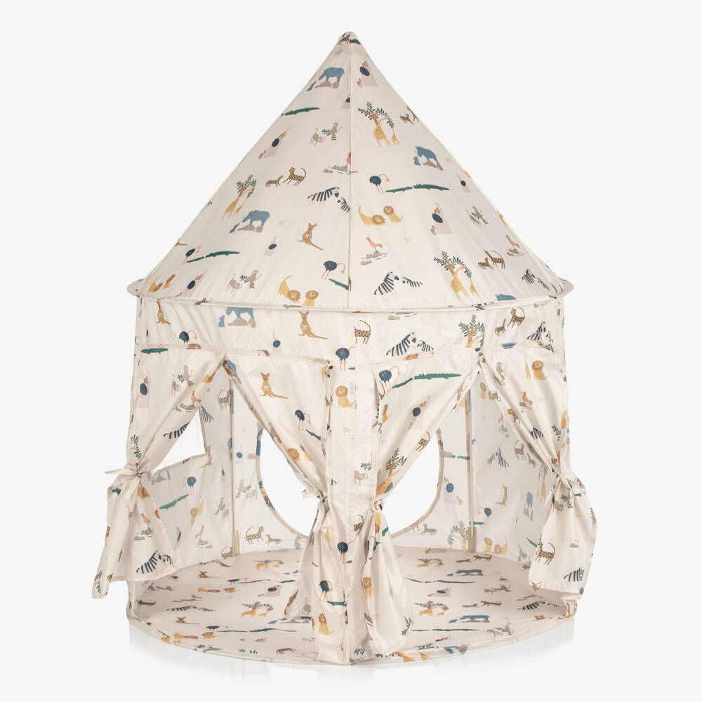 Liewood-Pale Beige Animal Indoor Play Tent (135cm) | Childrensalon