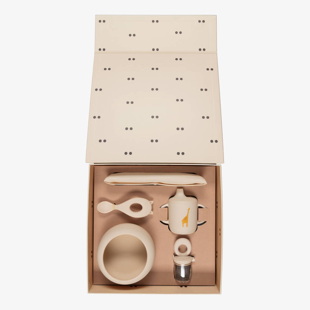 Liewood-Pale Pink Silicone Mealtime Set (5 Pieces) | Childrensalon