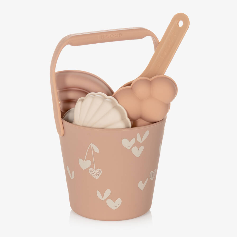 Liewood-Pink Heart Beach Set (15cm) | Childrensalon