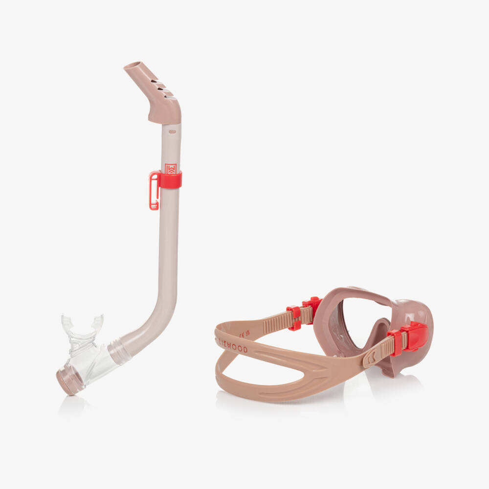 Liewood-Pink Mask & Snorkel Set | Childrensalon