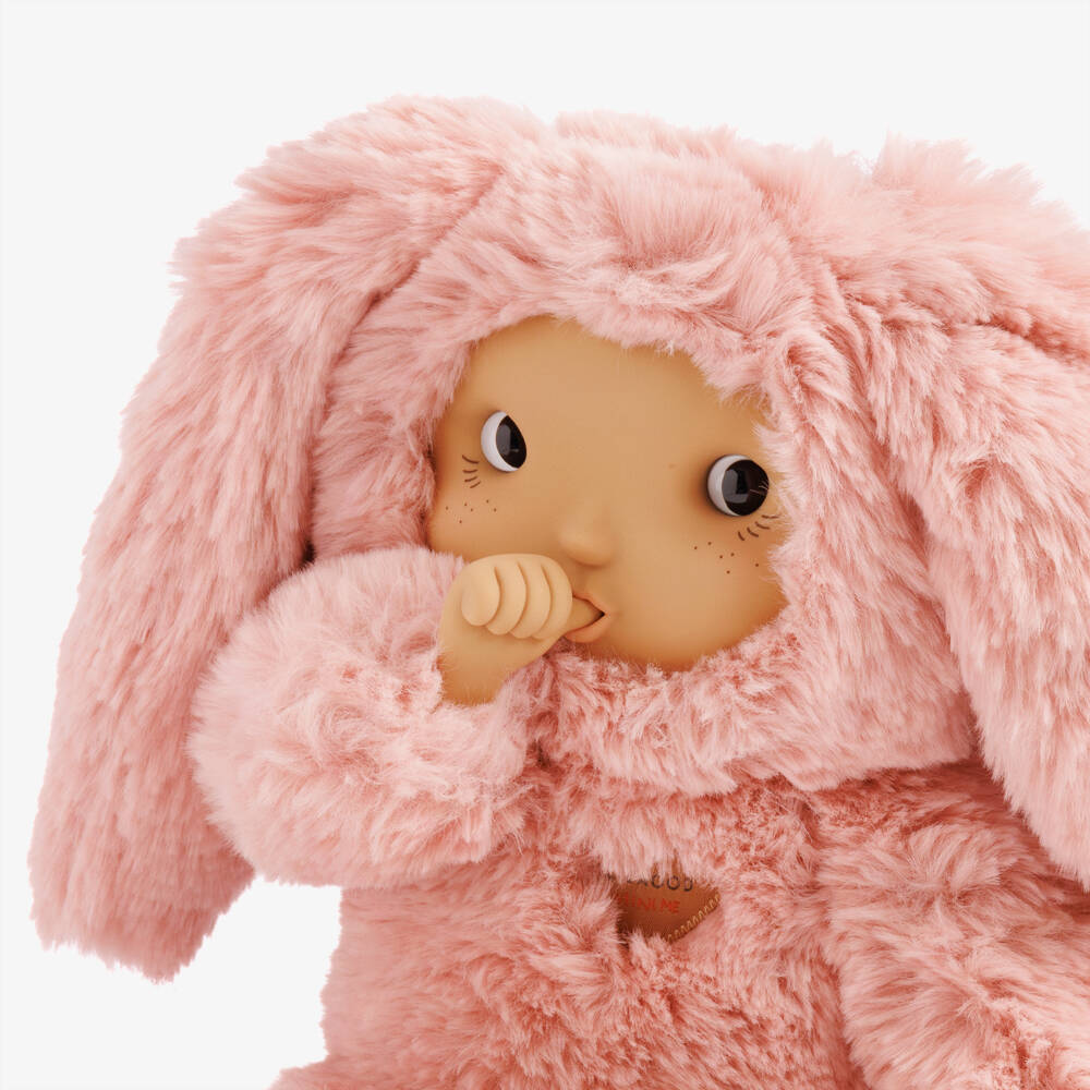 Liewood-Pink Miko Rosey Plush Doll (30cm) | Childrensalon