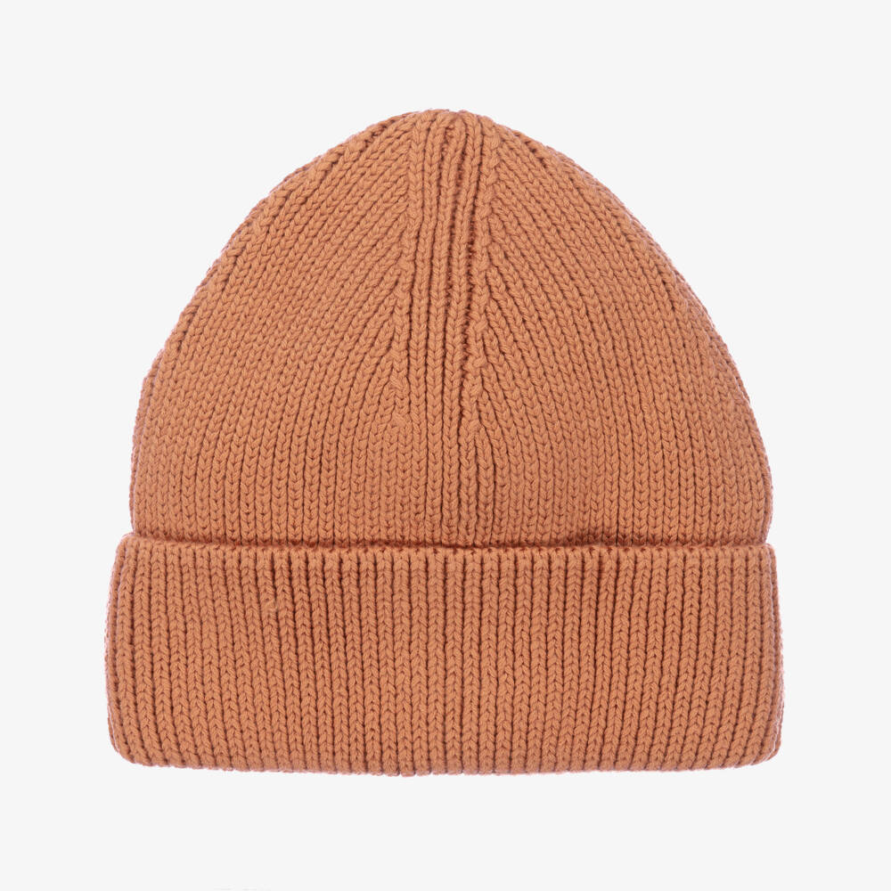 BEANIIE HAT IN BRIGHT PINK WOOL 335037