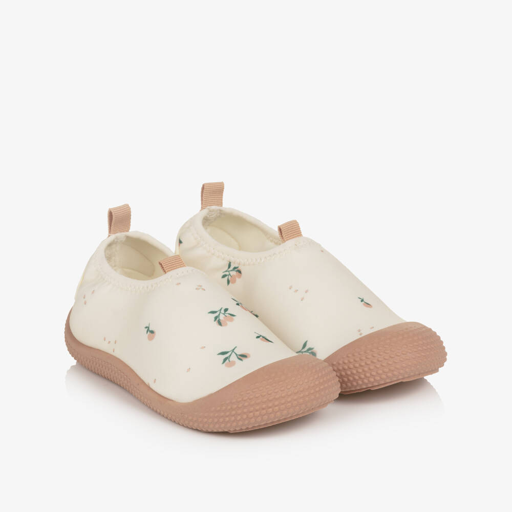 Liewood-Pink Peach Print Aqua Shoes | Childrensalon