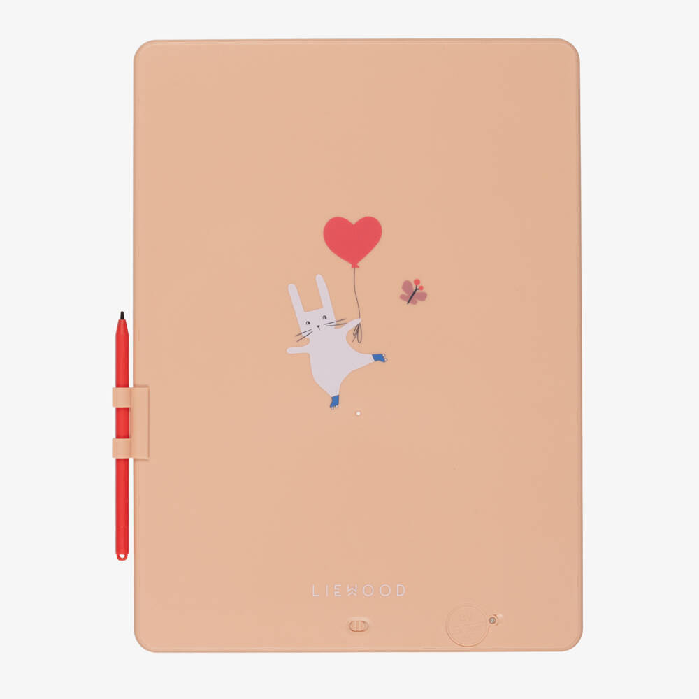 Liewood-Pink Rabbit LCD Magic Drawing Board (31cm) | Childrensalon