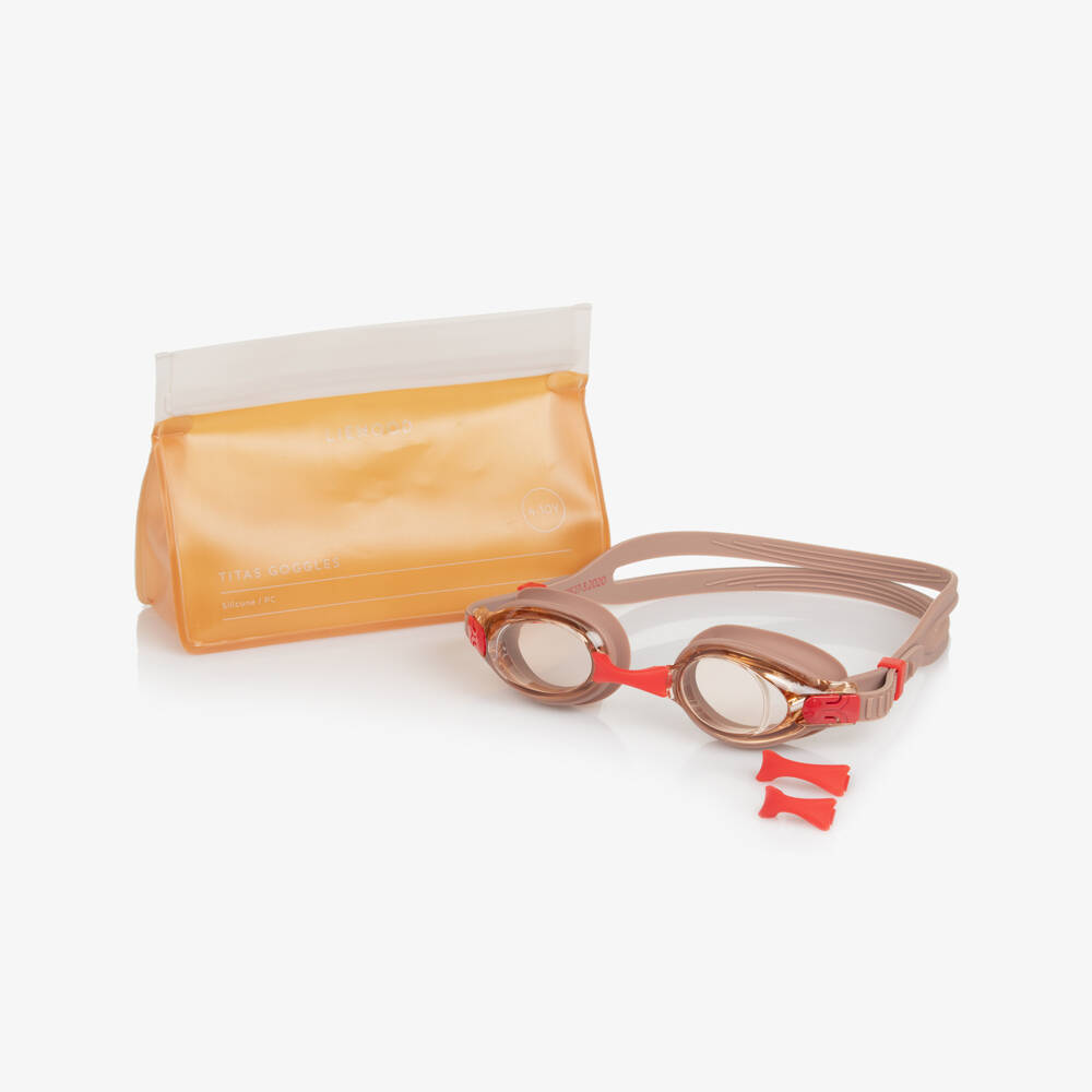 Liewood-Pink Swimming Goggles | Childrensalon