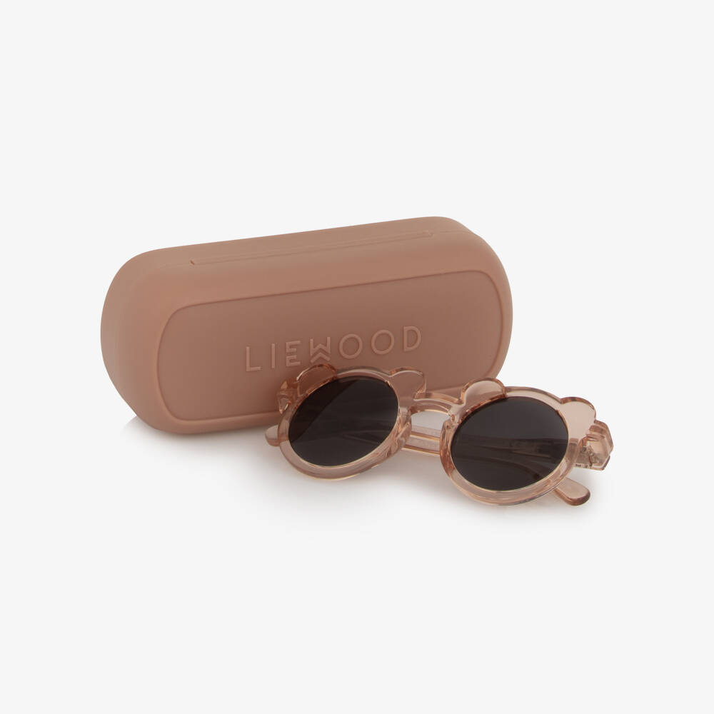 Liewood-Rose Pink Transparent Bear Sunglasses | Childrensalon