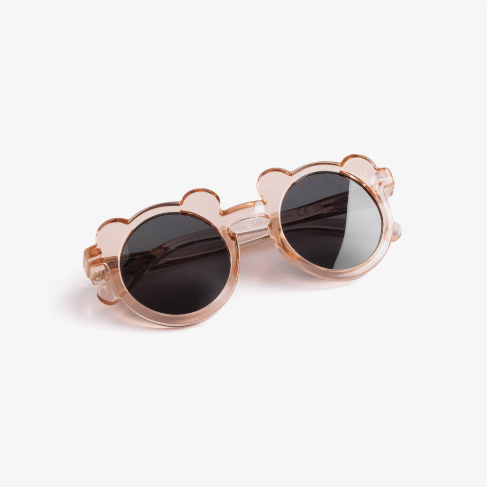 Liewood-Rose Pink Transparent Bear Sunglasses | Childrensalon