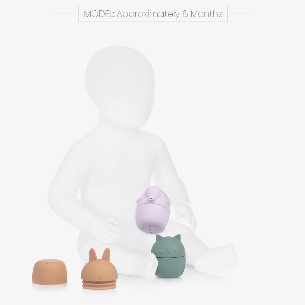 Liewood-Silicone Animal Bath Toys (5 Pack) | Childrensalon