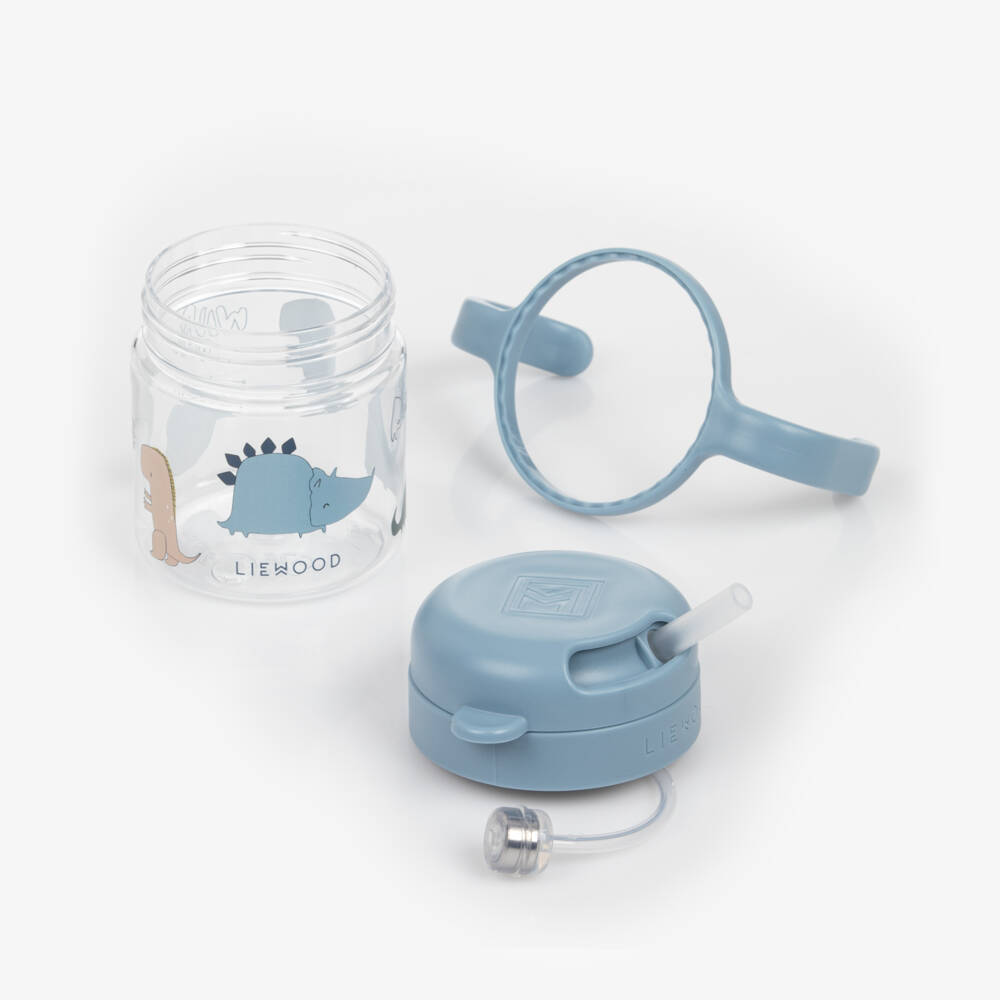 Liewood-Toddler Boys Blue Dino Tritan Straw Cup (14cm) | Childrensalon