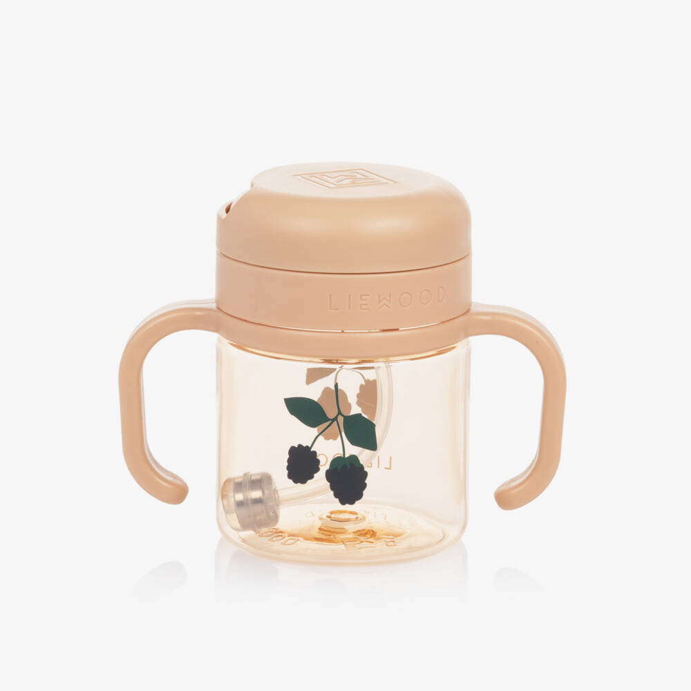 Liewood-Toddler Girls Pink Berry Tritan Straw Cup (14cm) | Childrensalon