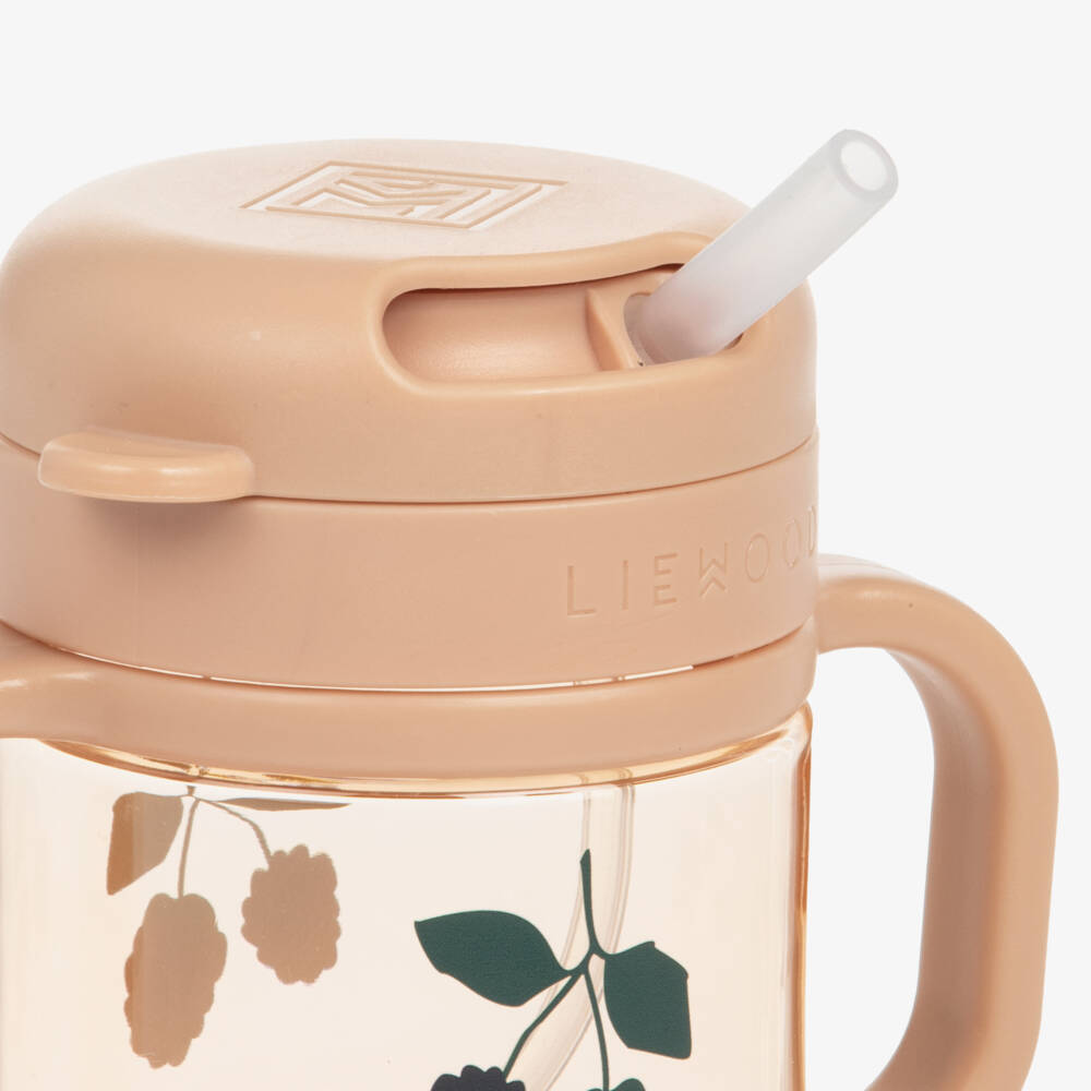 Liewood-Toddler Girls Pink Berry Tritan Straw Cup (14cm) | Childrensalon