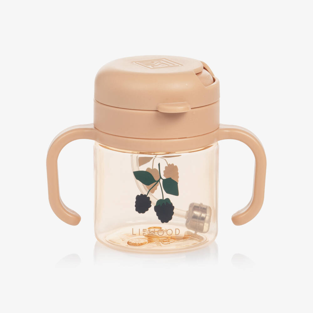 Liewood-Toddler Girls Pink Berry Tritan Straw Cup (14cm) | Childrensalon