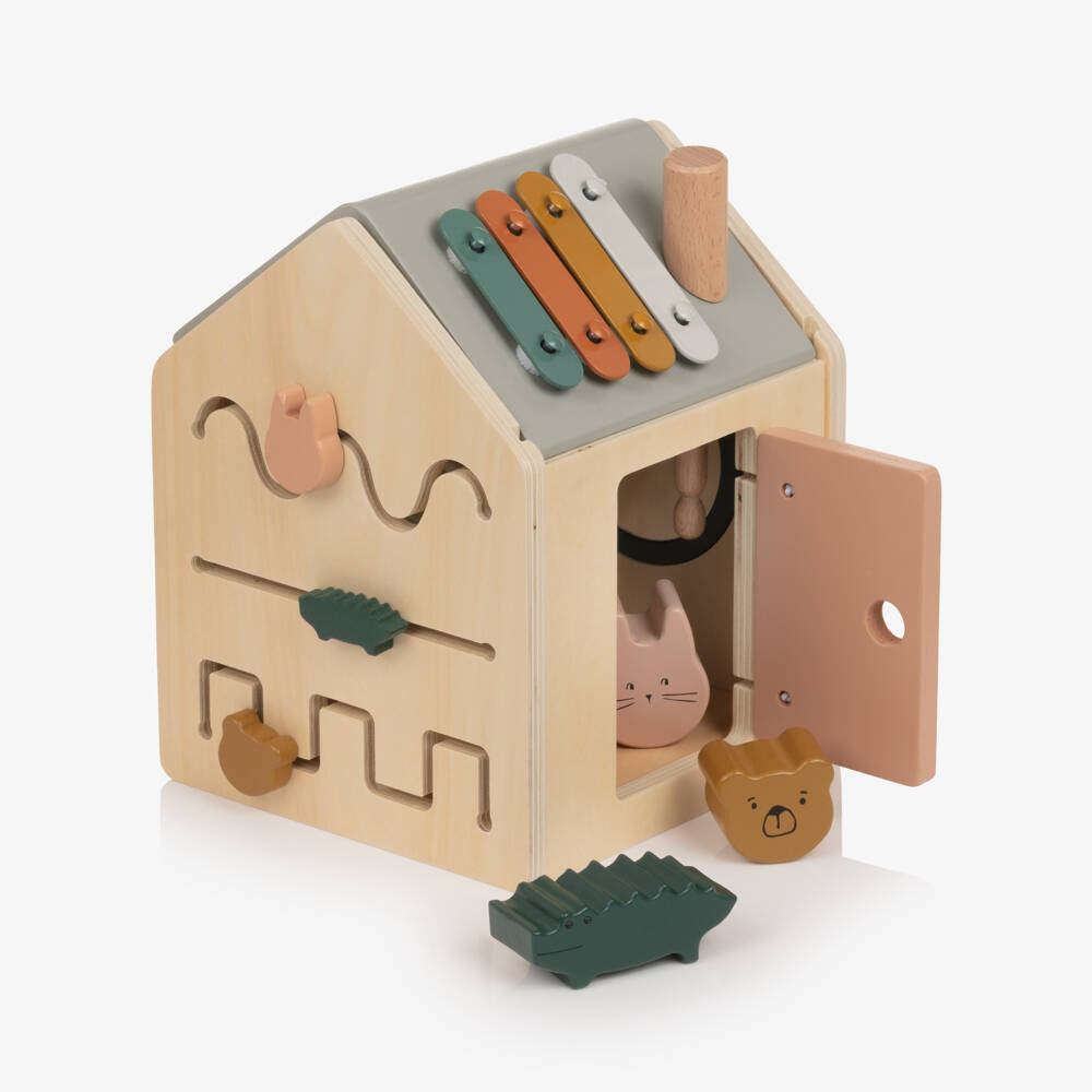 Liewood-لعبة مكعب خشبي متعدد الأنشطة (21 سم) | Childrensalon