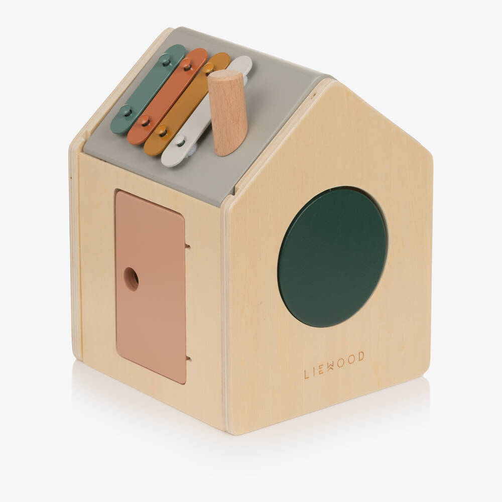 Liewood-لعبة مكعب خشبي متعدد الأنشطة (21 سم) | Childrensalon