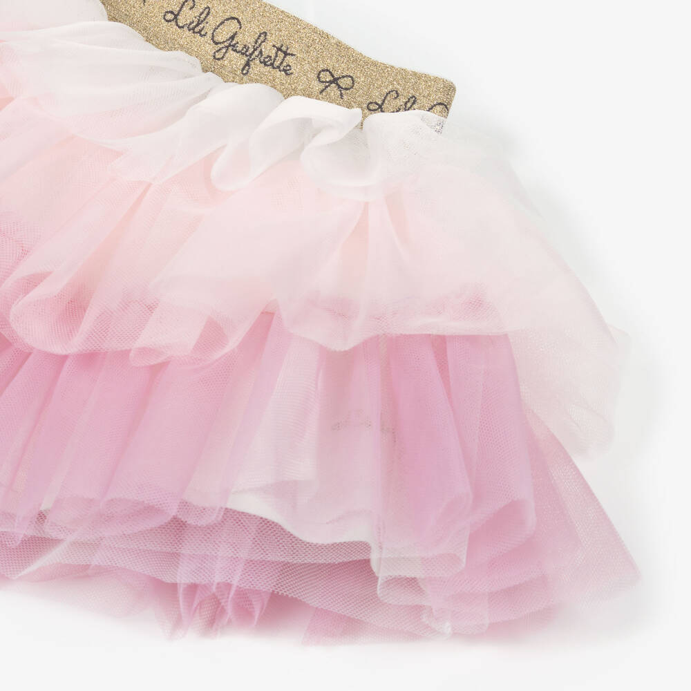 Lili Gaufrette-Girls Pink Ombré Tulle Tutu Skirt | Childrensalon
