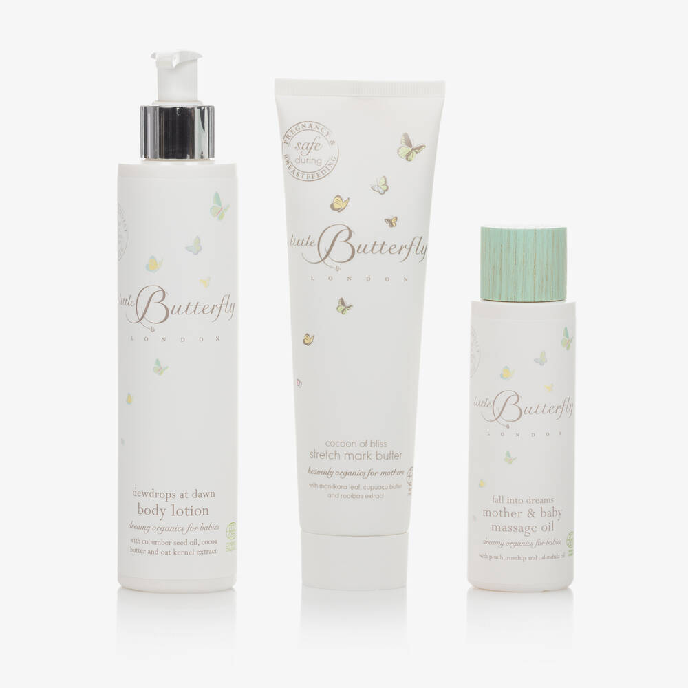 Little Butterfly London-Mother & Baby Care Gift Set (4 Pieces) | Childrensalon