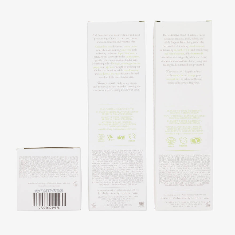 Little Butterfly London-Organic Baby Care Gift Set (3 Pieces) | Childrensalon