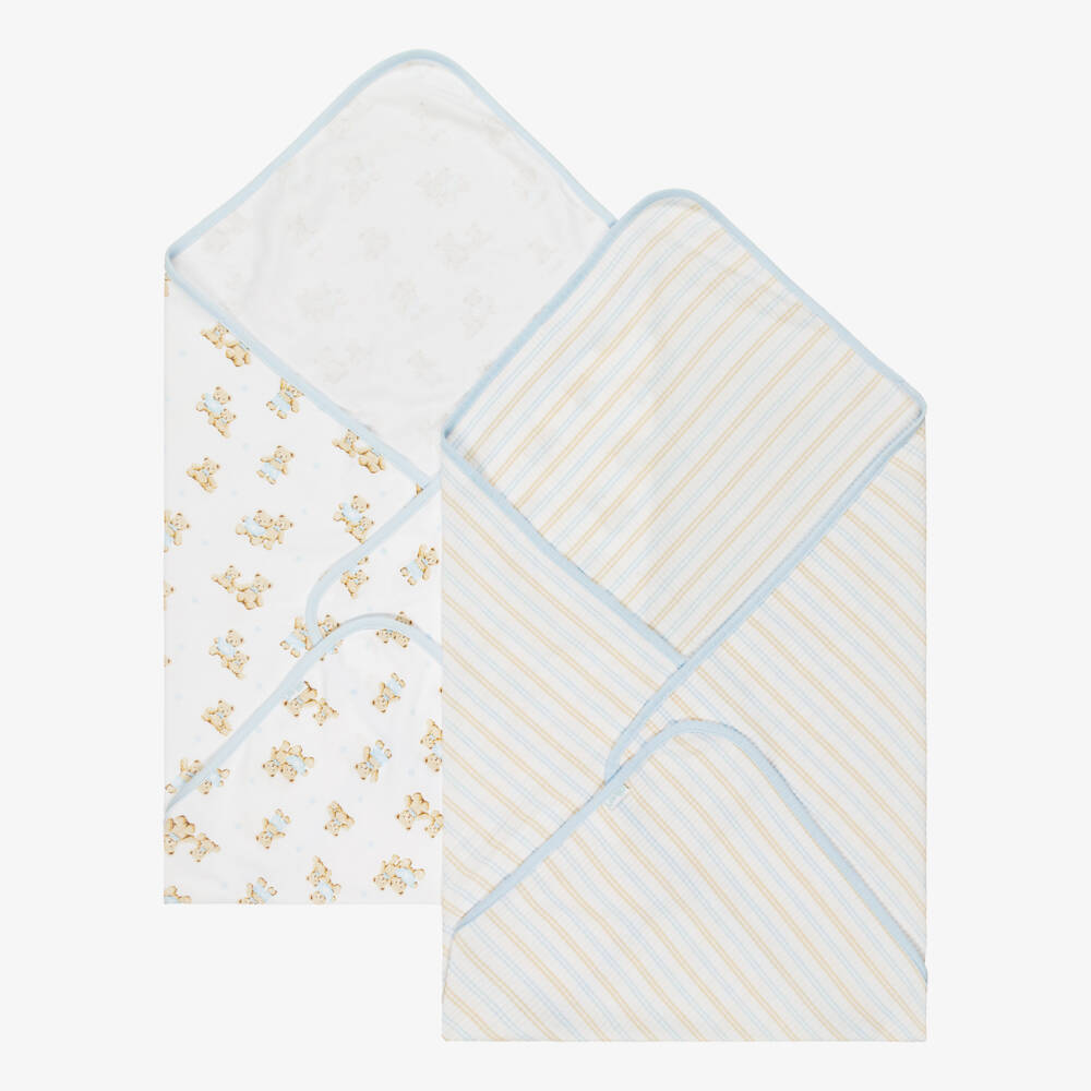 Little Me-Baby Boys Organic Cotton Swaddle Blankets (2 Pack) | Childrensalon