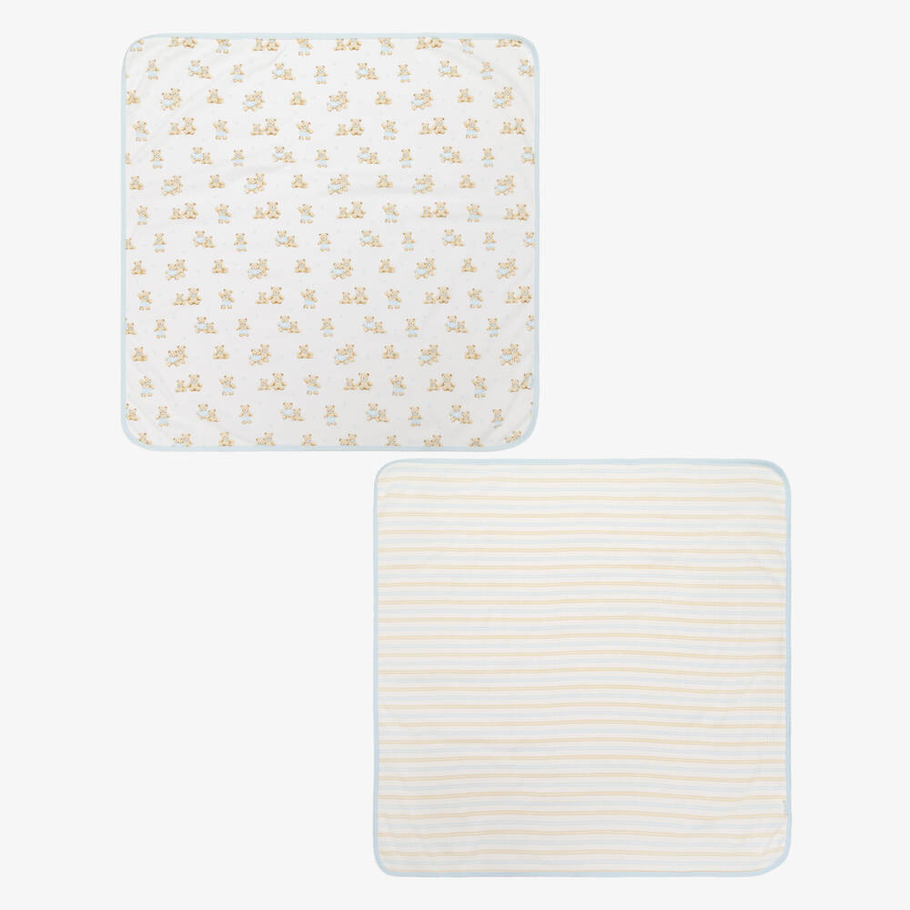 Little Me-Baby Boys Organic Cotton Swaddle Blankets (2 Pack) | Childrensalon
