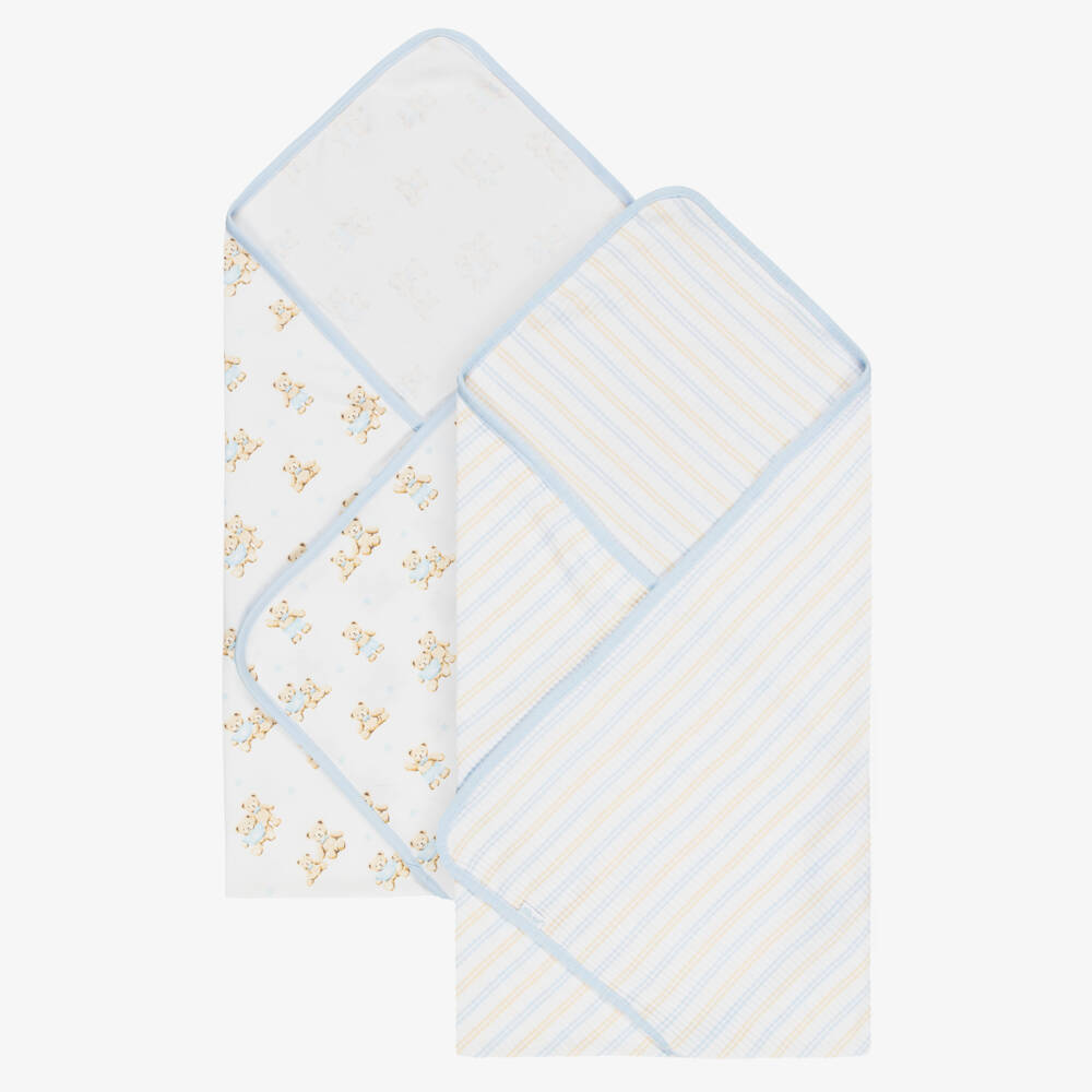 Little Me-Baby Boys Organic Cotton Swaddle Blankets (2 Pack) | Childrensalon