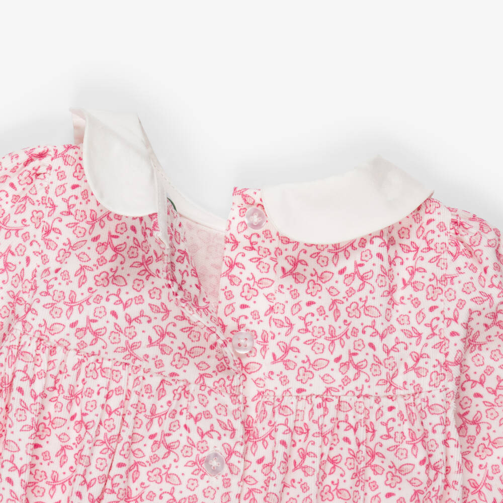 Little Me-Baby Girls Pink Floral Pattern Shortie Set | Childrensalon