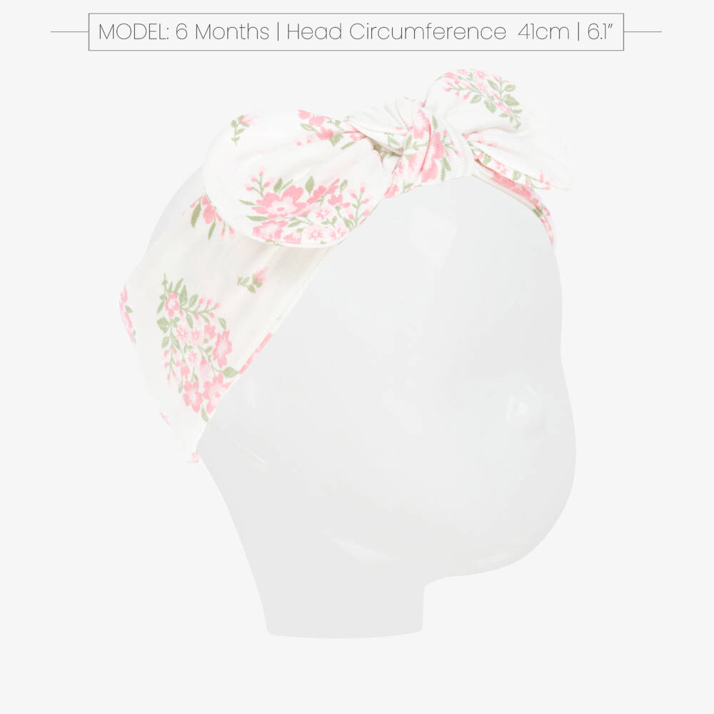Little Me-Baby Girls Pink Floral & Polka Dot Bow Headbands (3 Pack) | Childrensalon