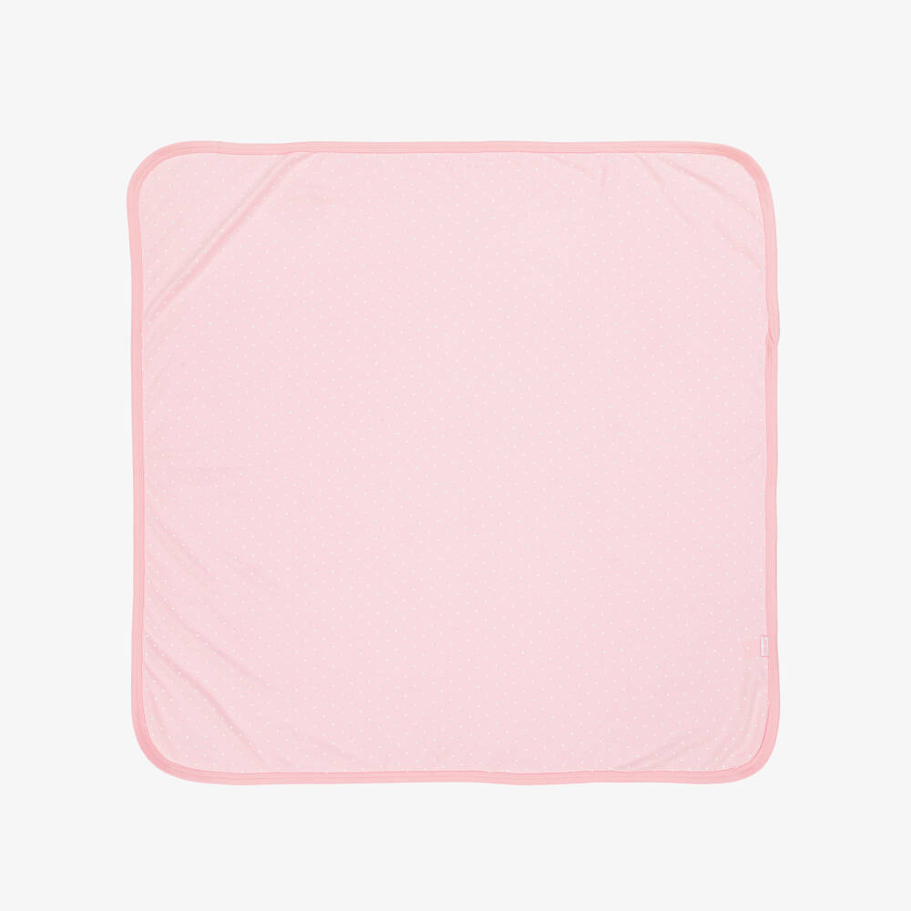 Little Me-Baby Girls Pink Floral & Polka Dot Swaddle Blankets (2 Pack) | Childrensalon