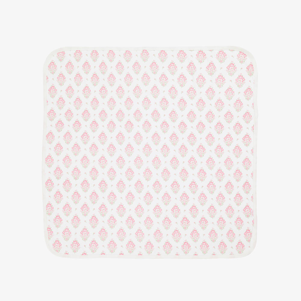 Little Me-Baby Girls Pink Floral & Polka Dot Swaddle Blankets (2 Pack) | Childrensalon
