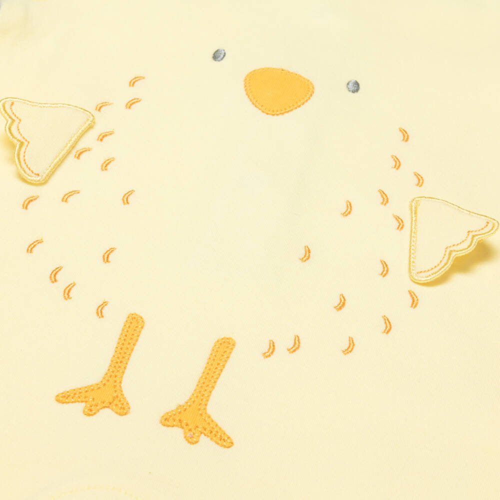 Little Me-Yellow Chick Cotton Jersey Babysuit Set  | Childrensalon
