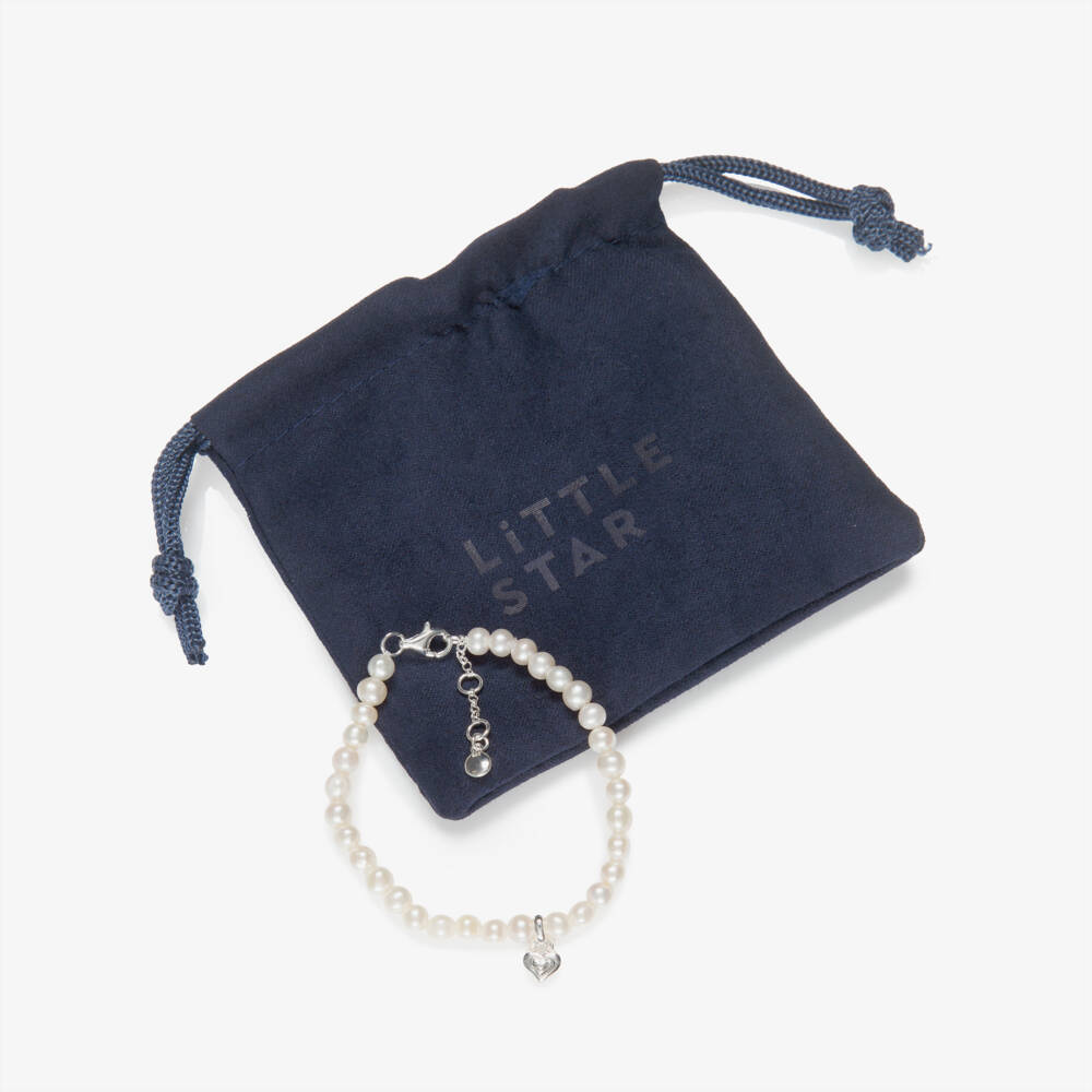 Little Star-Браслет кремовый из пресноводного жемчуга для девочек | Childrensalon