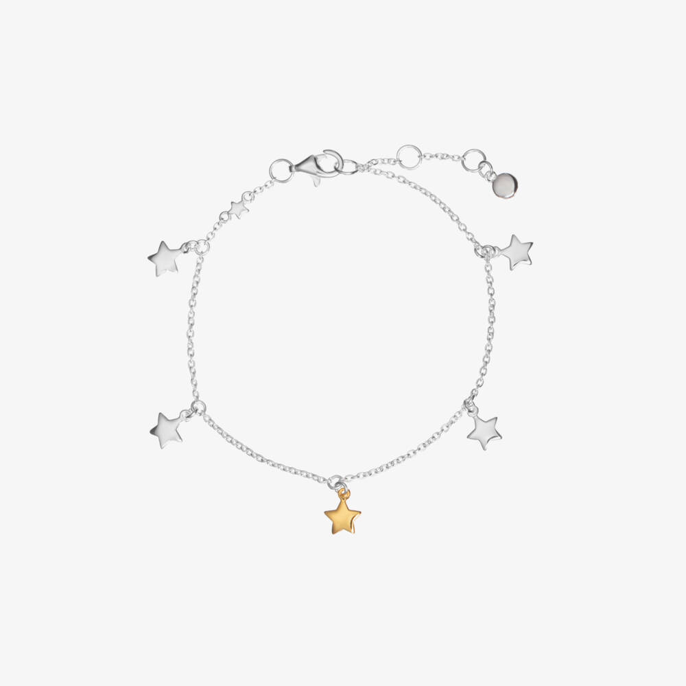 Little Star-Girls Sterling Silver Star Bracelet | Childrensalon