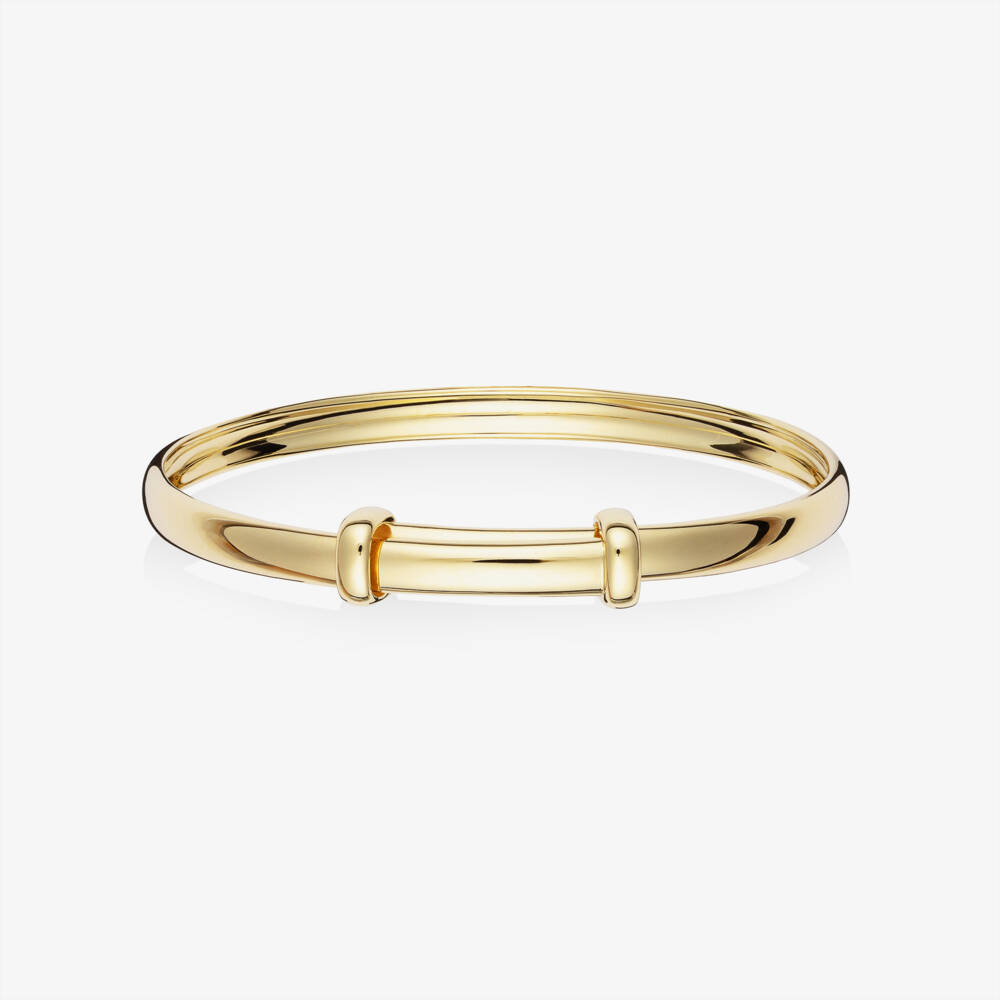 Little Star-Personalised 9ct Yellow Gold Bangle | Childrensalon
