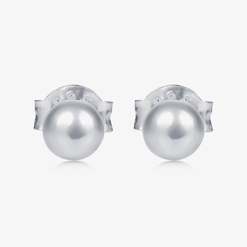 Little Star-Sterling Silver 4mm Ball Stud Earrings | Childrensalon
