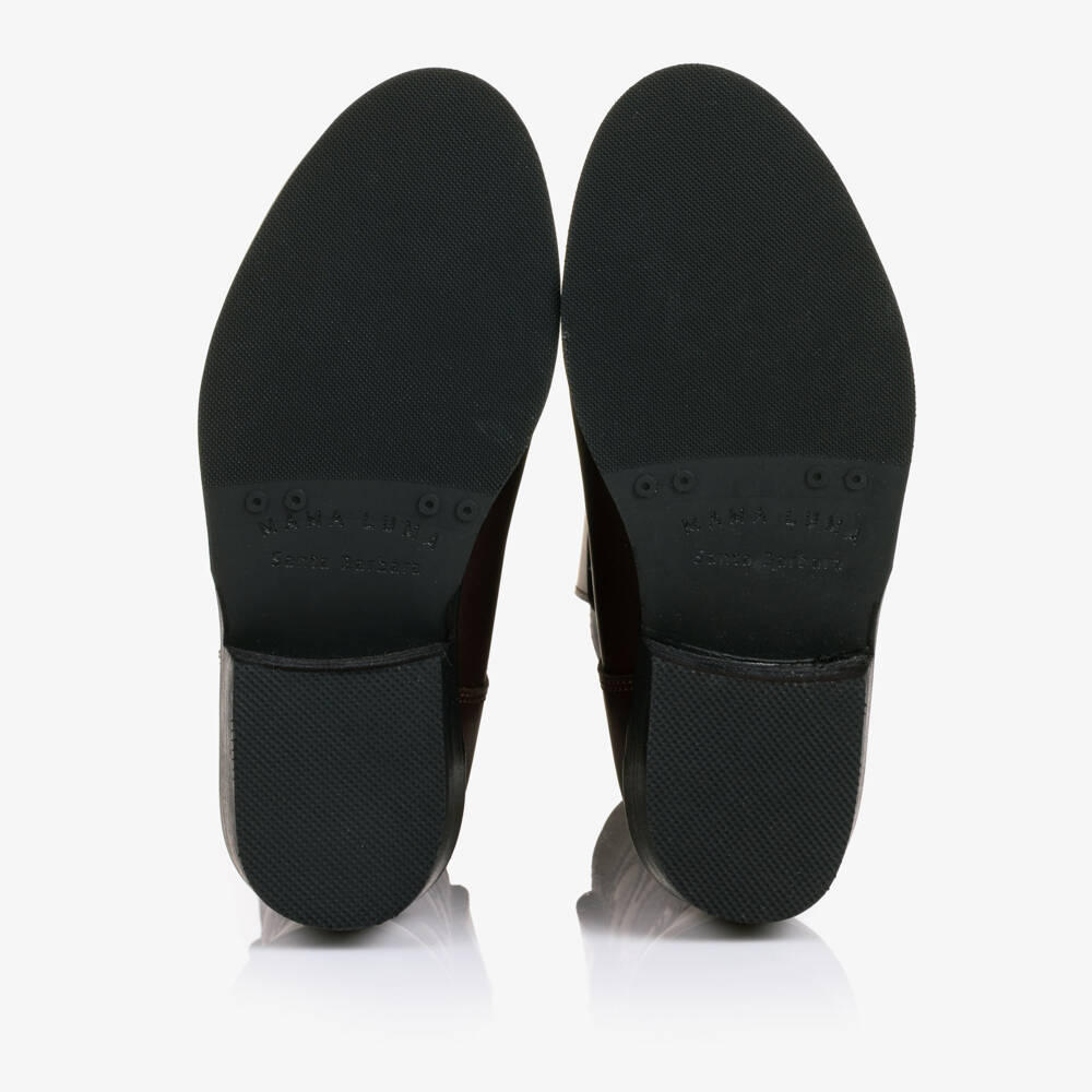 Mama Luma-Girls Mocha Brown Cowboy Boots | Childrensalon