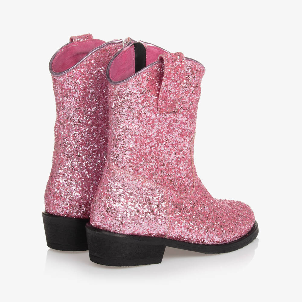 Daniel Diamond Gold Glitter Cowboy Boots.