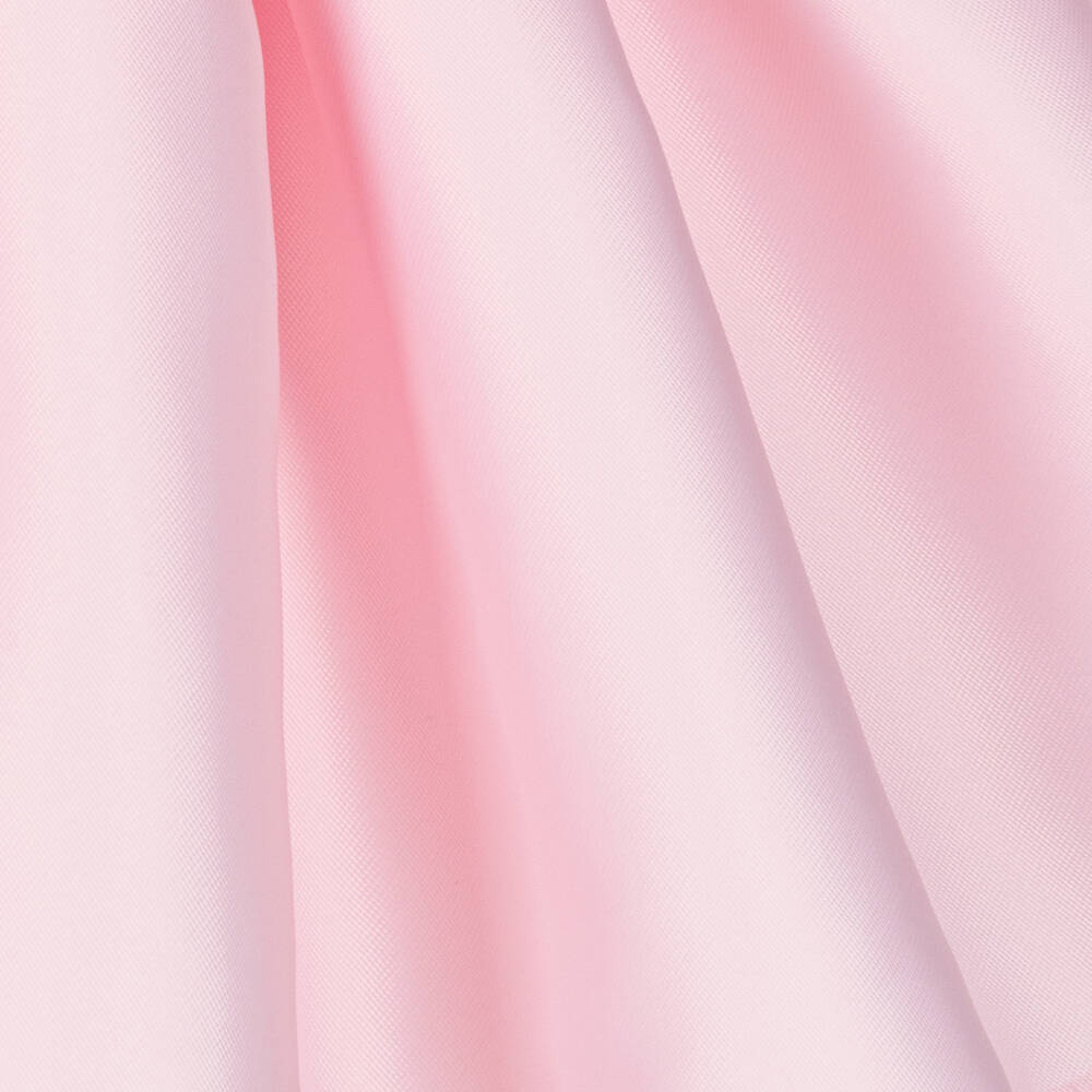 Mama Luma-Girls Pink Satin Dress with Diamanté Buttons | Childrensalon