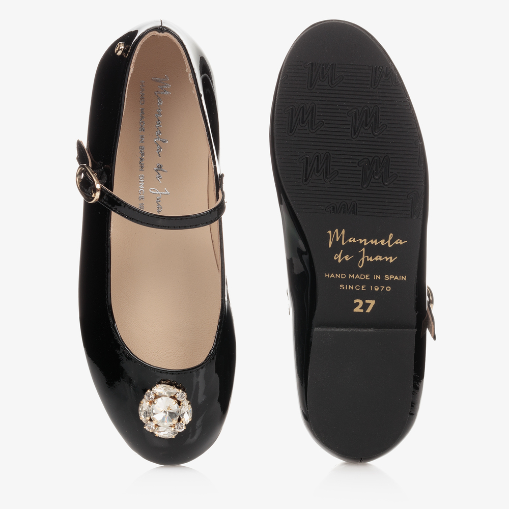 Manuela de Juan-Black Patent Leather Pumps | Childrensalon
