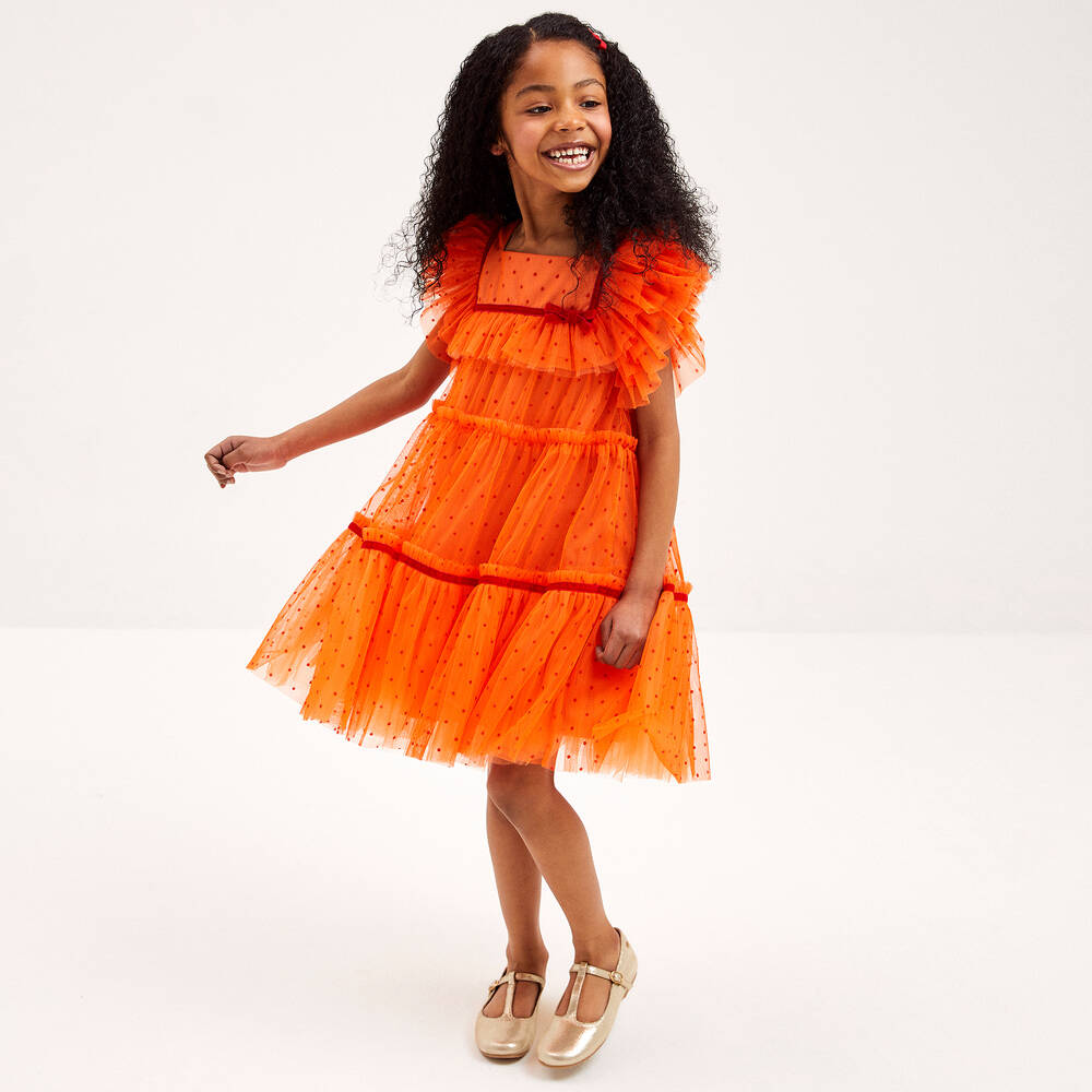 Manuela de Juan-Girls Gold Leather Pumps | Childrensalon