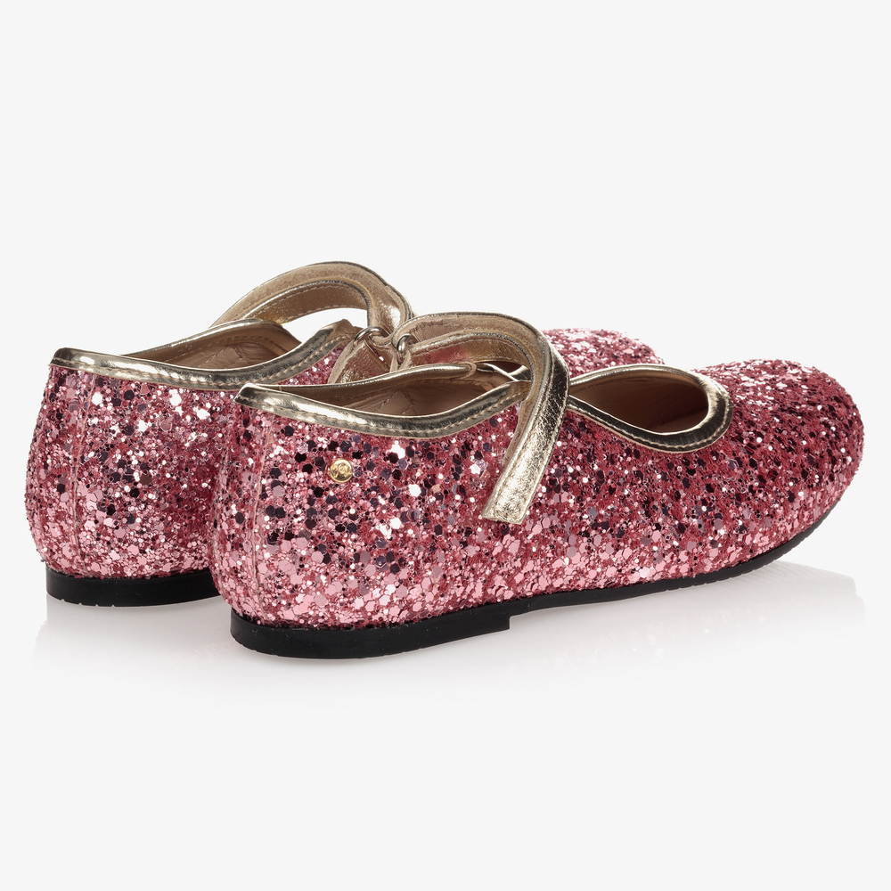 Manuela de Juan-Розовые туфли с блестками для девочек | Childrensalon