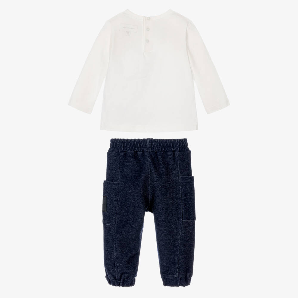 MARC JACOBS-Baby Boys Blue Popcorn Trousers Set | Childrensalon