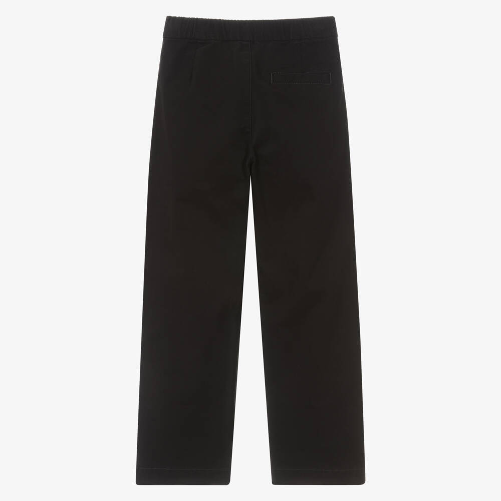 MARC JACOBS-Boys Black Cotton Cargo Trousers | Childrensalon