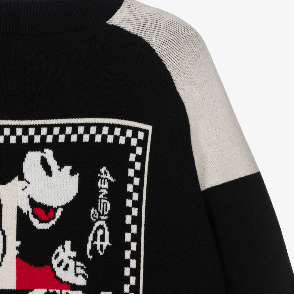 MARC JACOBS-Boys Black Mickey Mouse Cardigan | Childrensalon