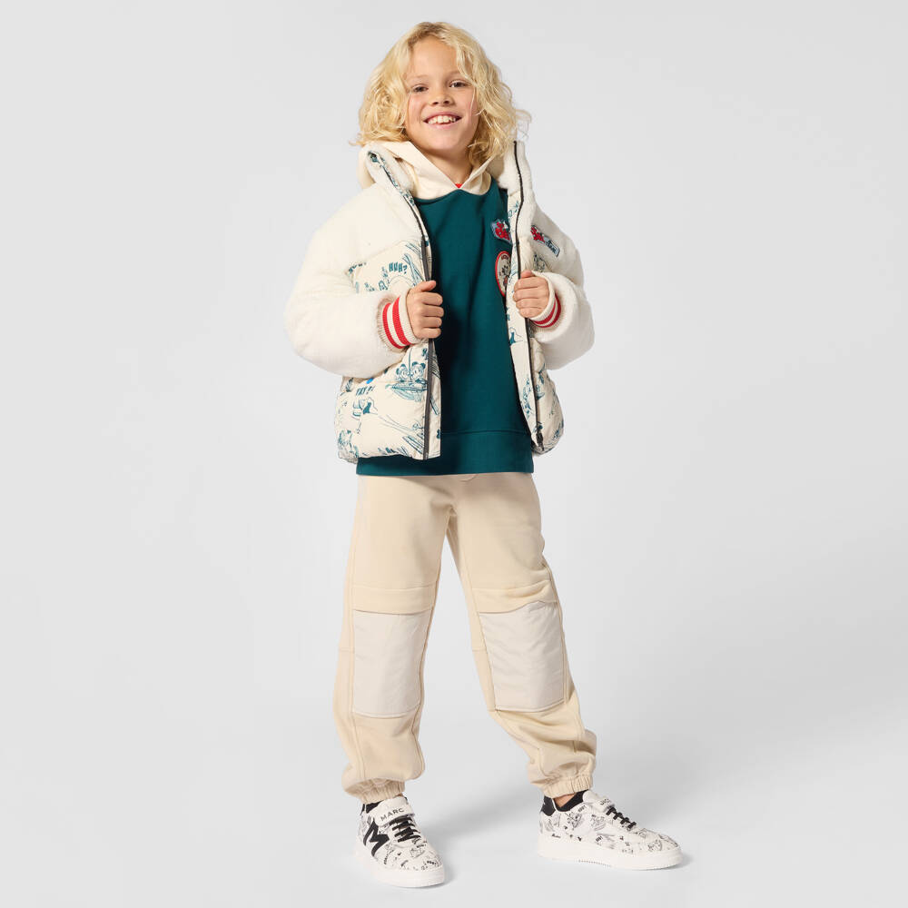 MARC JACOBS-Boys Green Cotton Mickey Mouse Hoodie | Childrensalon