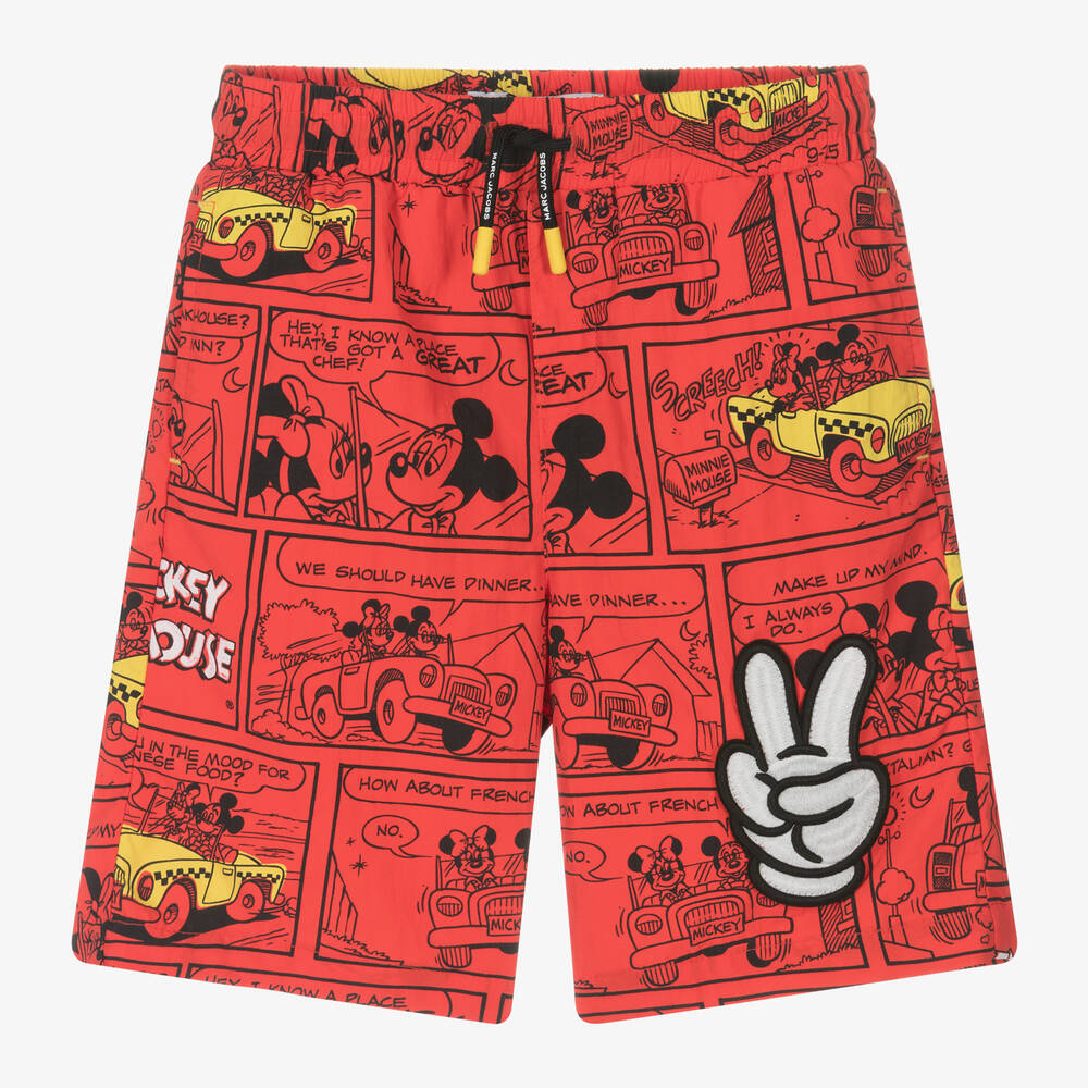 MARC JACOBS-Boys Red Disney Swim Shorts | Childrensalon