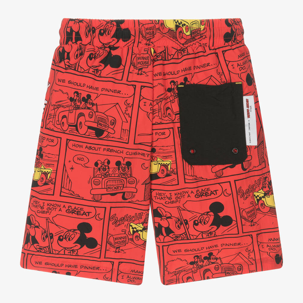 MARC JACOBS-Boys Red Disney Swim Shorts | Childrensalon