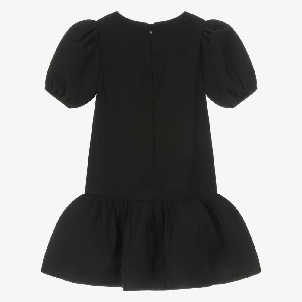 MARC JACOBS-Платье черное с бантом из страз для девочек | Childrensalon